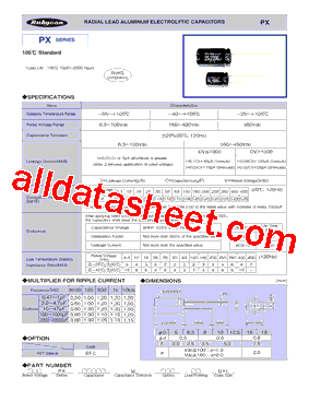 400PX1MEFC6.3X11型号图片