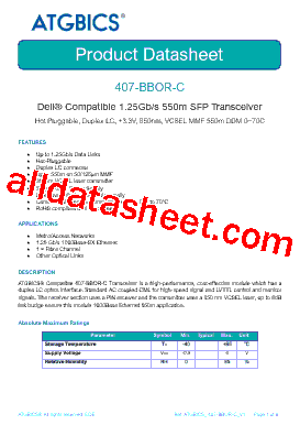 407-BBOR-C型号图片