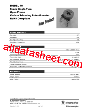 40BR200LF型号图片