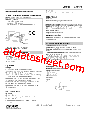 40DPT-V3-R型号图片