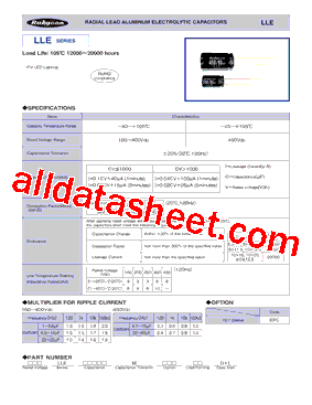 450LLE22MEFC12.5X25型号图片