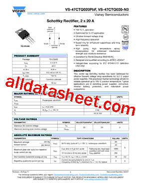 47CTQ020PBF型号图片