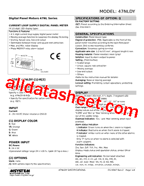 47NLDY-W-R型号图片
