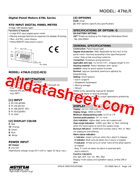 47NLR-4WW-R型号图片