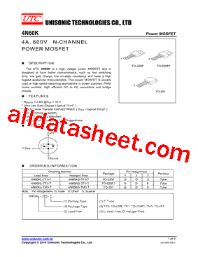 4N60KG-TF3-T型号图片
