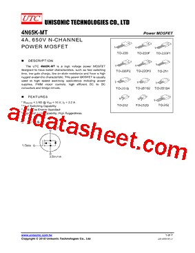 4N65KG-TA3-T型号图片