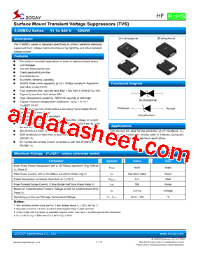 50SMDJ200A型号图片