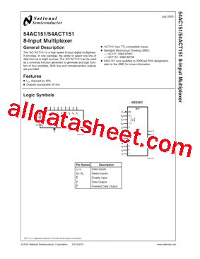 54AC151型号图片