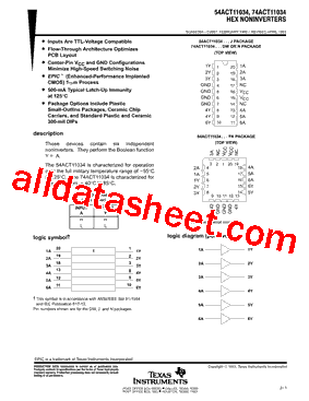 54ACT11034型号图片