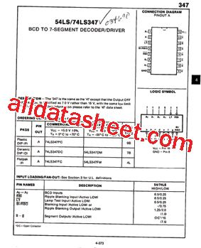 54LS347DM型号图片