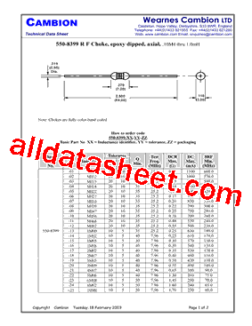 550-8399型号图片