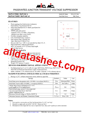 5KP5.0AJ型号图片