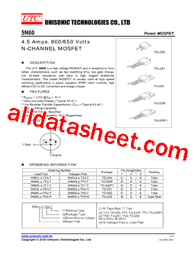 5N60L-X-TN3-R型号图片