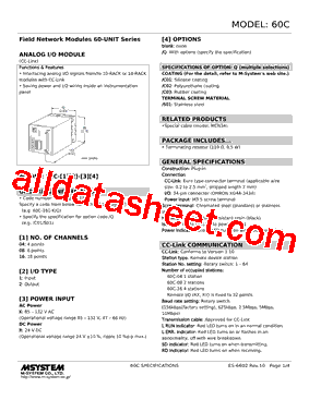 60C-162-R型号图片
