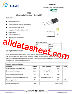 60U06HS型号图片