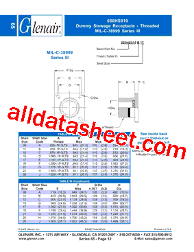 650HS010ZN19型号图片