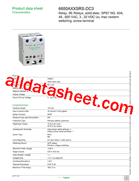 6650AXXSRS-DC3型号图片