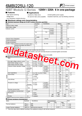 6MBI225U-120型号图片