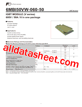 6MBI50VW-060-50型号图片