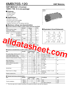 6MBI75S-120型号图片