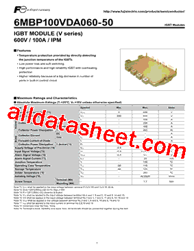 6MBP100VDA060-50型号图片