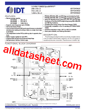 72V3622L15PFG8型号图片