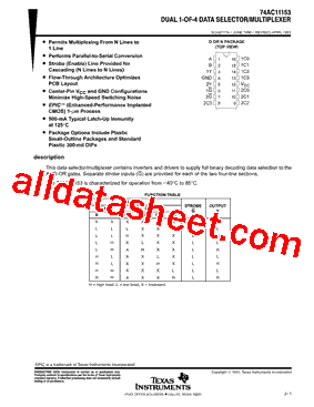74AC11153N型号图片