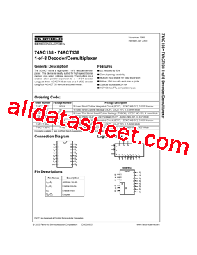 74ACT138PC型号图片