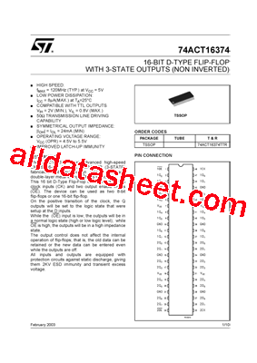 74ACT16374DLR型号图片