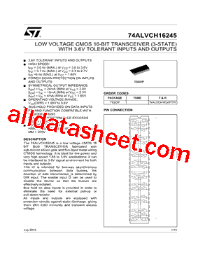 74ALVCH16245TTR型号图片