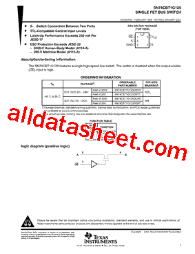 74CBT1G125DBVTE4型号图片