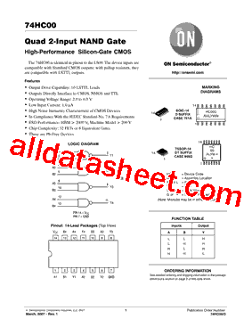 74HC00DTR2G型号图片