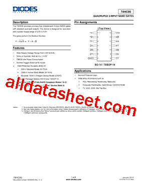 74HC00S14-13型号图片