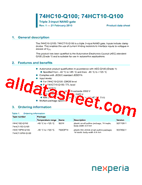 74HC10-Q100型号图片