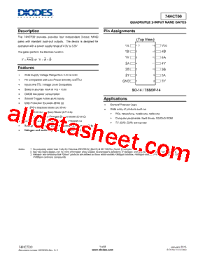 74HCT00T14-13型号图片