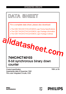 74HCT40103DB型号图片