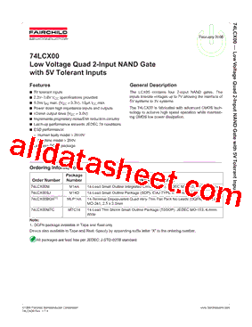 74LCX00M型号图片