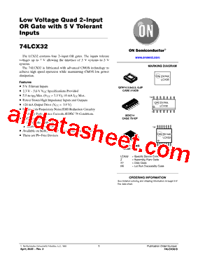 74LCX32MTC型号图片