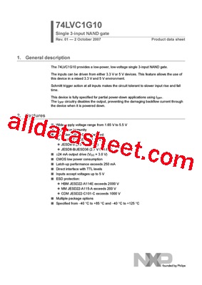 74LVC1G10GM型号图片