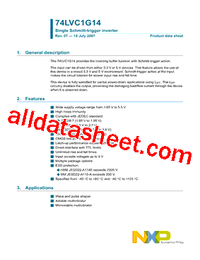 74LVC1G14GW型号图片