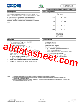 74LVC2G125RA3-7型号图片