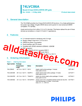 74LVC86ABQ型号图片