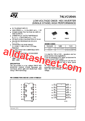 74LVCU04AD,112型号图片