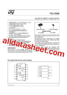 74LVQ08MTR型号图片