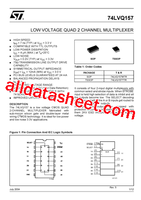 74LVQ157_04型号图片