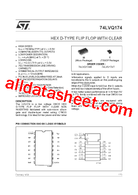 74LVQ174T型号图片
