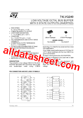 74LVQ240T型号图片