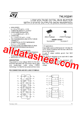 74LVQ241M型号图片
