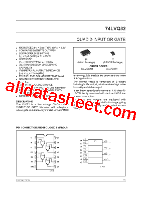 74LVQ32T型号图片
