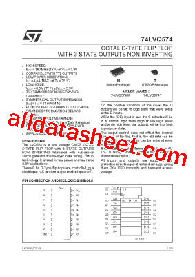 74LVQ574M型号图片